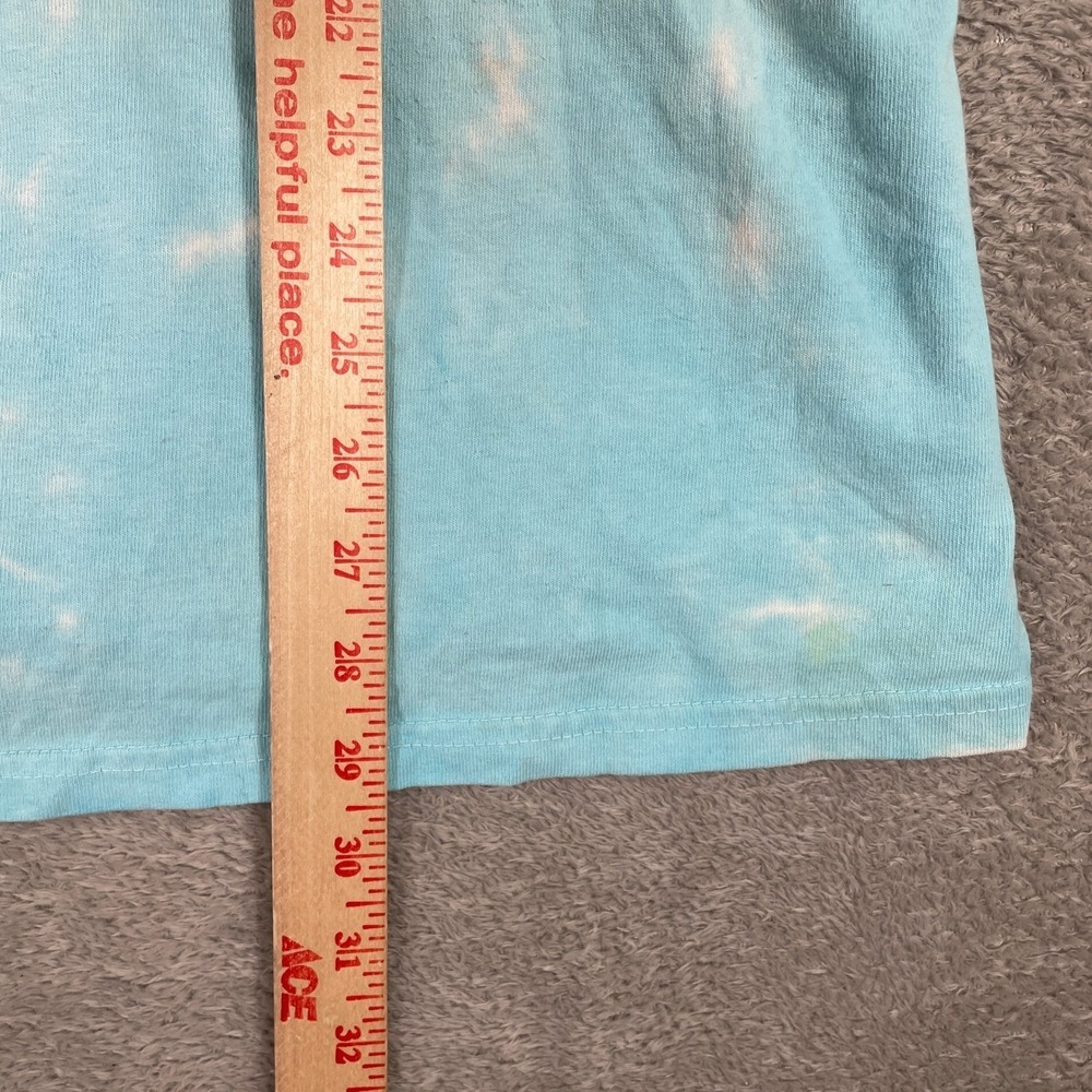 Woodstock Shirt Mens Large Rainbow Tie Dye Peace Music Love Liquid Blue Retro - Picture 10 of 12